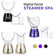 Digital Face Facial Steamer Spa Pores Steam Sprayer Skin Beauty Clean Mist Sauna