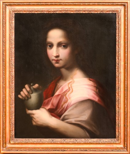 Large antique italian portrait - large,