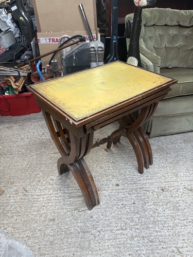 Vintage nest tables wood - 3,