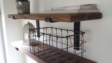 Wooden shelves rustic - shelves,