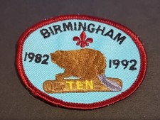 1982 - 1992 UK United Kingdom Beaver Boy Cub Scout Uniform Badge - Birmingham (a