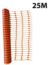 25 metres Plastic Safety Mesh Barrier Fence Garden Fencing construction Orange
