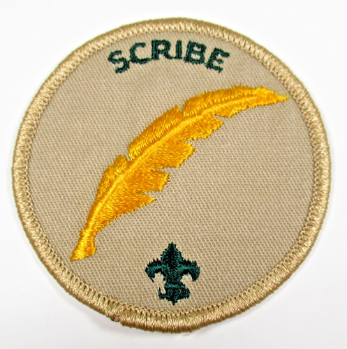 Boy scouts scribe patch - boy,