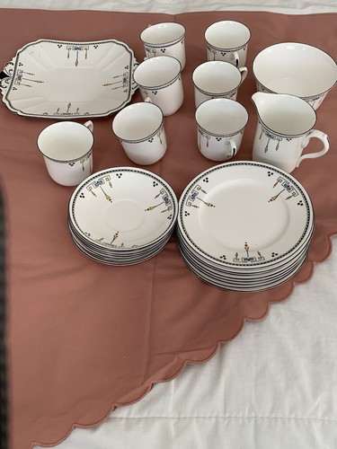 Vintage 1930 shelley geometric - vintage,