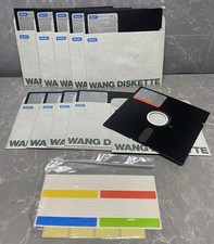 Wang 0080 5 1/4 Inch Floppy Disks DSDD Soft Sectored Box Of 10 Diskettes See Des
