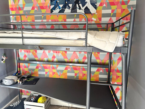 Ikea single loft - ikea, bed