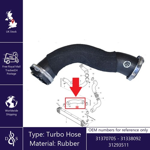 Turbo hose fits - hose, volvo