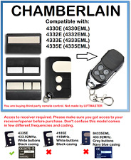 For CHAMBERLAIN LIFTMASTER 4330E, 4332E, 4333E, 4335E Remote Control 433.92MHz.