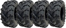 25x10.00-12 ATV Quad Tyres 6ply Wanda P377 E-Marked Road Legal 50J (Set of 4)