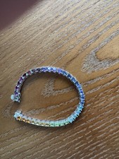 QVC Tennis Bracelet Rainbow CZ