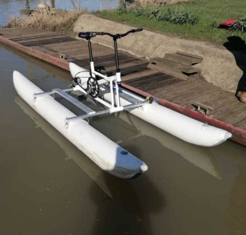 Water bike pedal boat pontoon - boat,