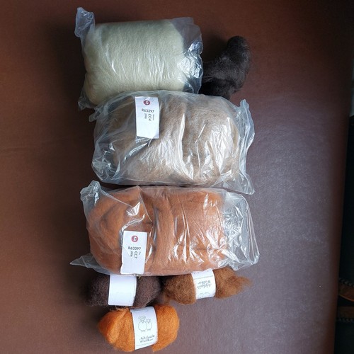 Needle felting wool - felting, lot