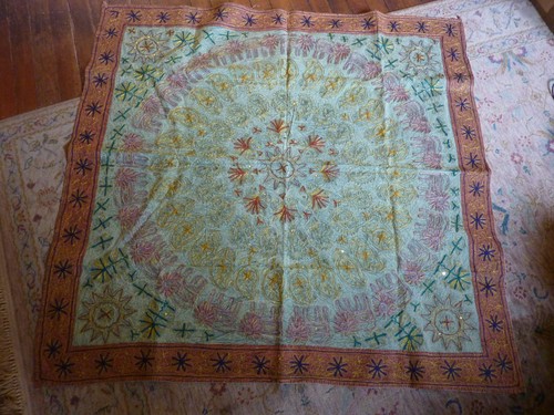 Indian embroidered tapestry - indian,