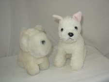 Lot Of 2 Westie Dog Plush Toys 14 And 17Cm PDI042