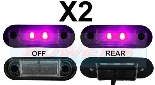 12v 24v flush fit purple - x,