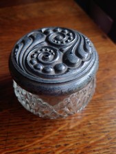 Vintage Avon Glass Jar Pot