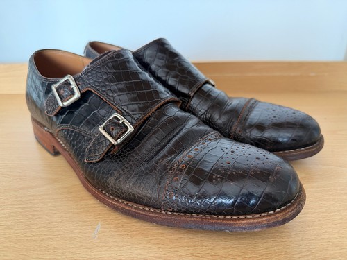 Grenson brown double monk - grenson,