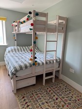 Heavy Duty Triple Bunk bunk - Adult Full Size including Simba Hybrid Mattress.