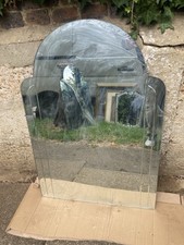 Vintage Art Deco Mirror oval top bevelled decoration wall hang 