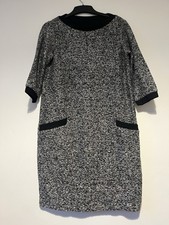 M&S Black & White Bouclé Knit