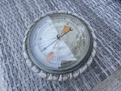 Vintage aneroid barometer - vintage,