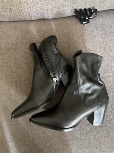 Zara black leather - zara,