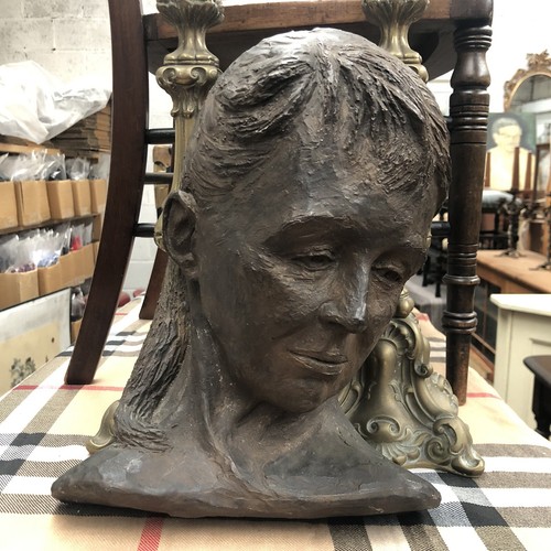 Vintage plaster death mask - vintage,
