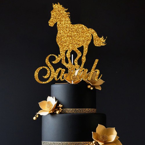 Custom horse cake - cake, topper