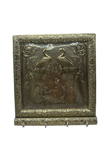 Handcrafted peacock key wall - peacock,