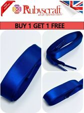 ROYAL BLUE Satin Smooth Shoelace Ribbon For Shoes & Trainers, Buy 1 Get 1 Free