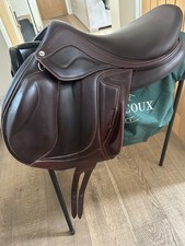 Devoucoux -  Chiberta Lab 2024 Jump Saddle 17.5 Inch Havana Brown Medium Wide 