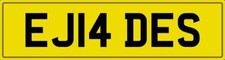 JADE NUMBER PLATE EJ14 DES CAR
