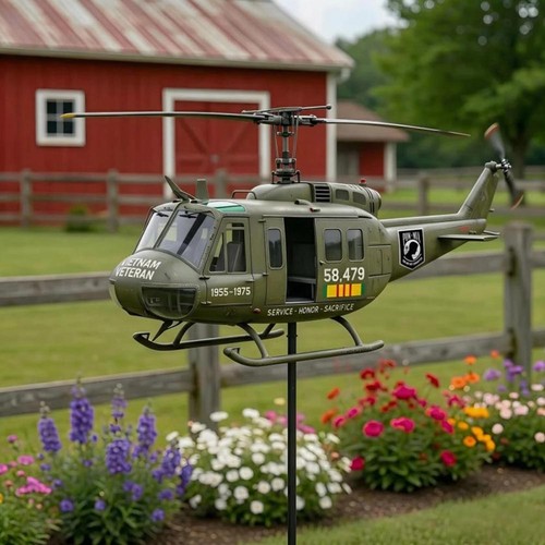 Helicopter wind spinner - wind, 2d