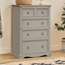 Corona Chest of Drawers Grey