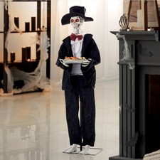 Haunted House Animated 4Ft Spooky Butler Animatronic 