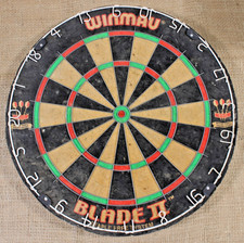 Winmau Blade II Dart Board Staple Free BDO British Darts Organisation Vintage
