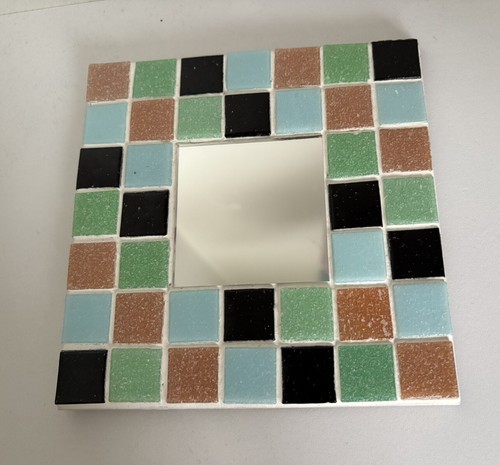 Mosaic tile hanging mirror - hanging,