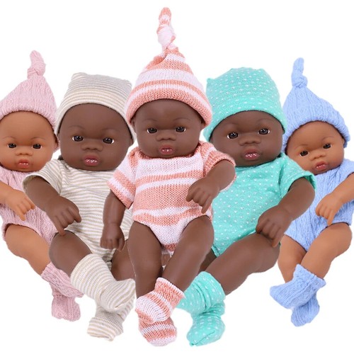 20cm black reborn african baby - reborn,