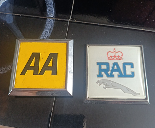 Vintage car badges jaguar - vintage, aa