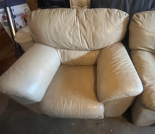 Couch white one seater - one,