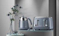 NEW De'Longhi Luminosa 4 Slice Toaster & Kettle - Twill Blue