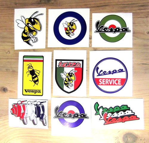 Vespa scooter stickers - ., 9