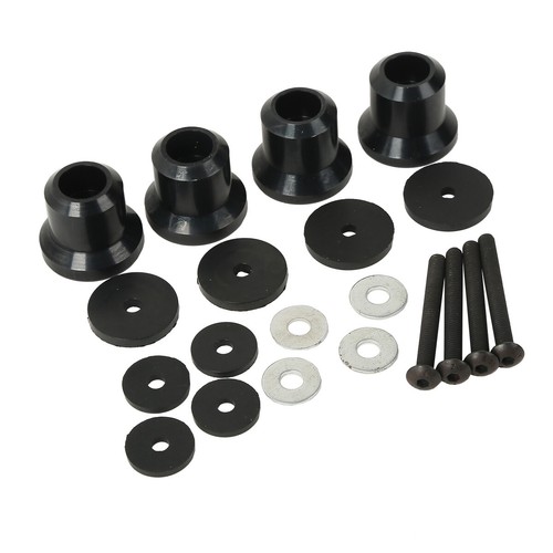 Black luggage rack risers - 5/8",