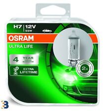 2x OSRAM H7 Ultra Life 12V 55W PX26d 64210ULT-HCB Headlight Bulbs Twin Pack