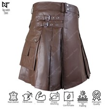 Men's Cow Leather Kilt