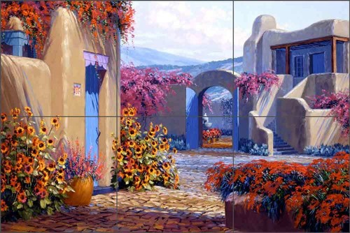 Southwest tile backsplash - southwest,