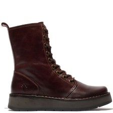 Fly London Rami043 Ladies Leather Boot WINE