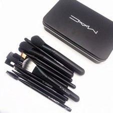 MAC Makeup Brush Set Brush Twelve Iron Box Set Blush Eyeshadow Foundation Brush#
