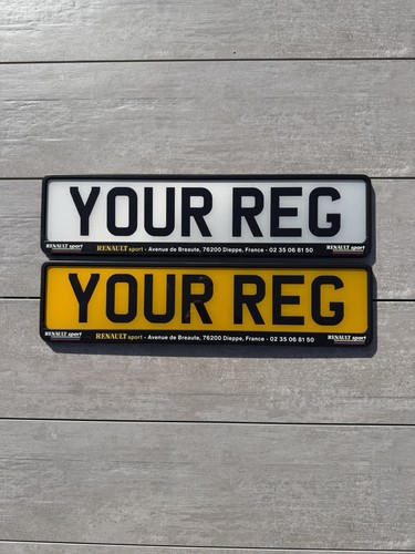 Renault sport number plate - number,
