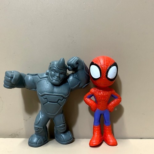 2pcs rhino and spider - and, spider-man